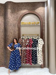 ‘POLI’ POLKA DRESS WITH BELT (SKU-278)