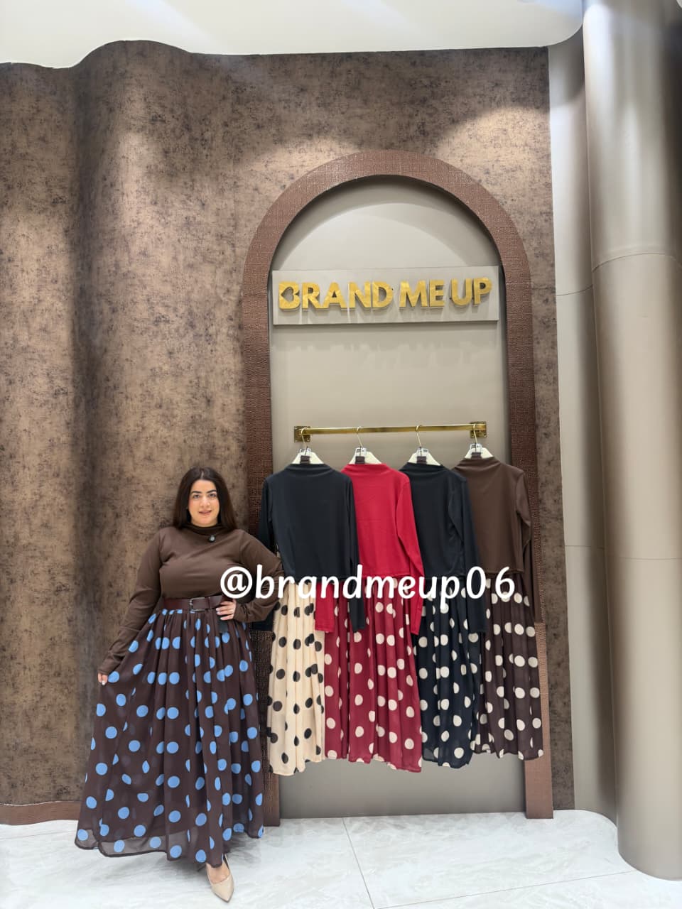 ‘RAW’ 3PCS POLKA SKIRT SET(SKU-305)