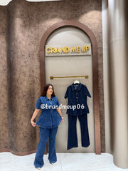 ‘PEP’ 2PCS DENIM CORD (SKU-262) (CODE-2753)