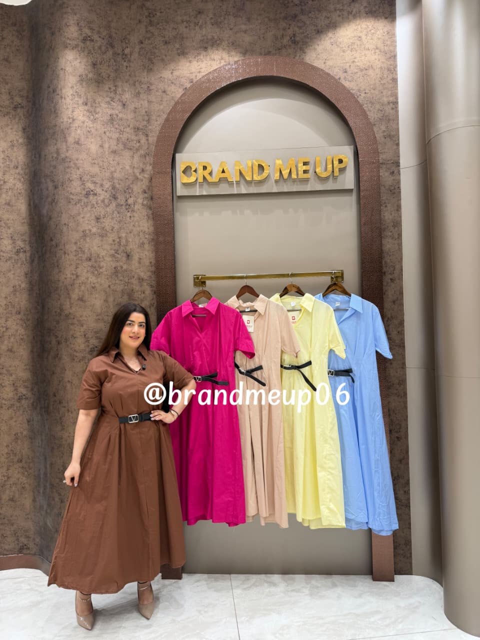 ‘MILKY’COTTON DRESS WITH FRONT ATTACHED BELT (SKU-222)