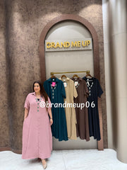‘BEAT’ LONG MAXI DRESS WITH POCKET (SKU-290)