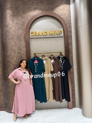 ‘BEAT’ LONG MAXI DRESS WITH POCKET (SKU-290)