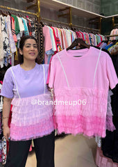 Cotton Frill Tshirt ( PRM-30)