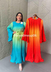 Ombre Pleated Dress (PRM-99)