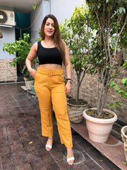 High Waist Pants With Pocket